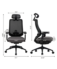 Atlas Ergonomic Mesh Back Office Chair with Slide Seat