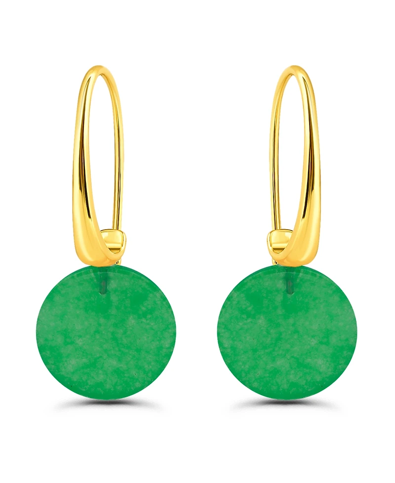 Macy's Genuine Howlite Chrysocolla Tear Drop on Hardwire Fishhook Closure Earrings