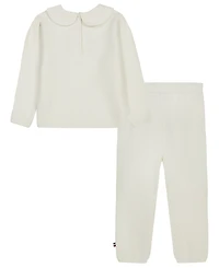 Tommy Hilfiger Baby Girls' Long-Sleeve Top and Pants, 2-Piece Set