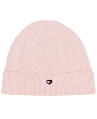 Tommy Hilfiger Baby Girls' Crewneck Coverall and Hat, 2-Piece Set