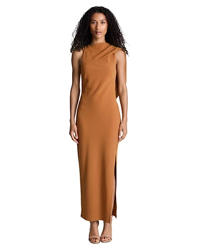 Kenneth Cole Women's Drape Cowl Neck Back Maxi Dress