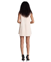 Kenneth Cole Women's Collared Asymmetric Vest Mini Dress