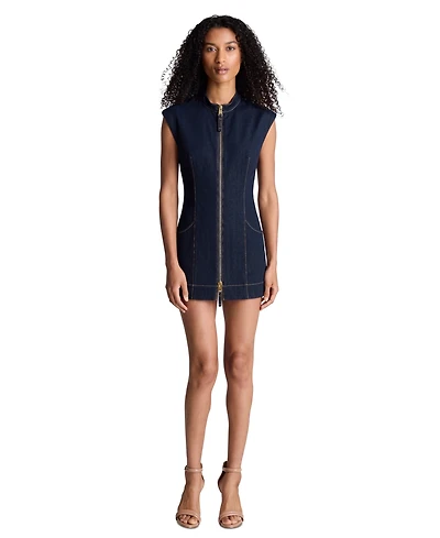Kenneth Cole Women's Mock Neck Mini Dress