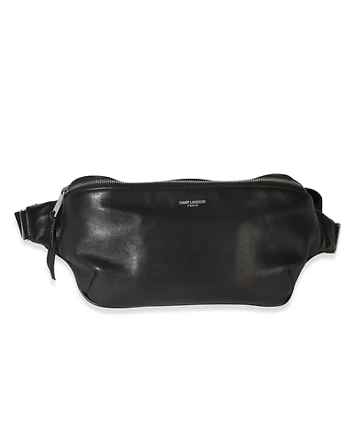 Pre-Owned Saint Laurent Black Smooth Calfskin Marsupio Belt Bag