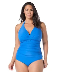 Coco Reef Womens Assure Tankini Top High Waist Bottoms