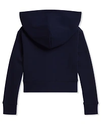 Polo Ralph Lauren Girls' 2T-6X Ribbed Boxy Full-Zip Hoodie