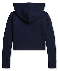 Polo Ralph Lauren Girls' 7-16 Ribbed Boxy Full-Zip Hoodie