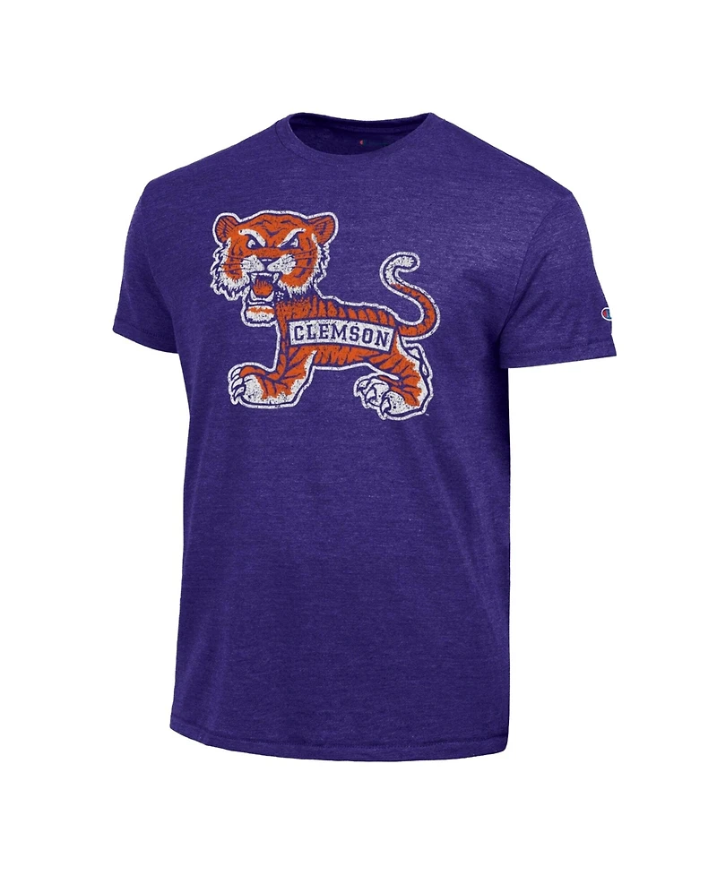 Champion Men's Purple Clemson Tigers Triumph Tri-Blend T-Shirt