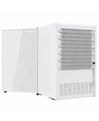 SnowLion 4.3 Cu. Ft. Freestanding Mini Fridge, 122L Compact Refrigerator with Solid Door, Adjustable Thermostat, Reversible Door, White
