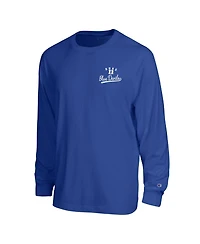 Champion Men's Royal Duke Blue Devils Laminated All-Star Long Sleeve T-Shirt