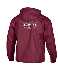 Champion Men's Garnet Florida State Seminoles Delay Packable Half-Zip Hoodie