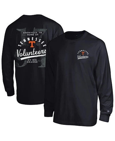 Champion Men's Black Tennessee Laminated All-Star Long Sleeve T-Shirt