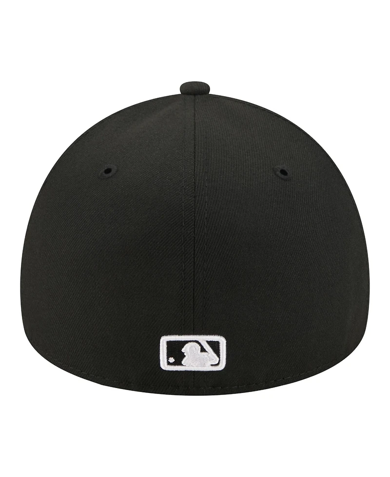 New Era Men's Black Detroit Tigers A-Frame 59FORTY Fitted Hat