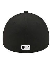 New Era Men's Black Detroit Tigers A-Frame 59FORTY Fitted Hat