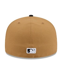 New Era Men's Tan Chicago White Sox Fruit Sticker 59FIFTY Fitted Hat