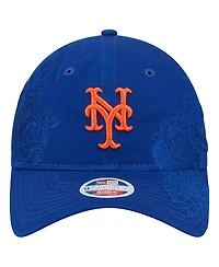 New Era Women's Royal New York Mets Roses 9TWENTY Adjustable Hat