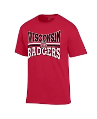 Champion Men's Red Wisconsin Badgers Team Zoom T-Shirt