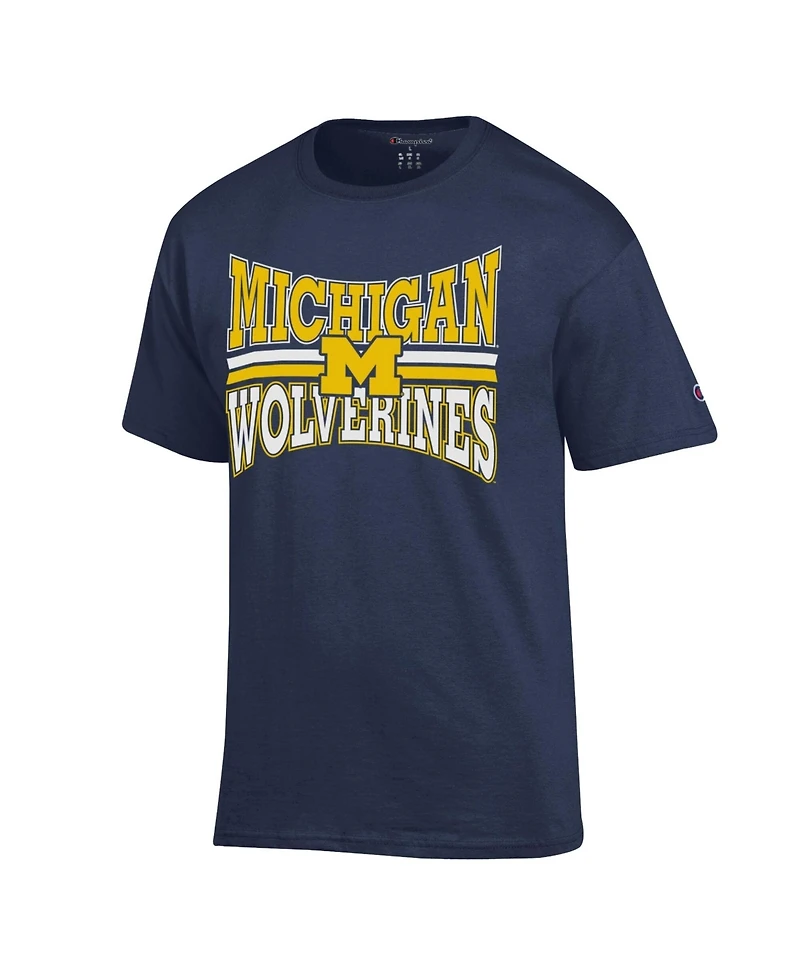 Champion Men's Navy Michigan Wolverines Team Zoom T-Shirt