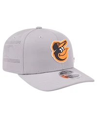 New Era Men's Gray Baltimore Orioles Laser Perforated 9SEVENTY Adjustable Hat