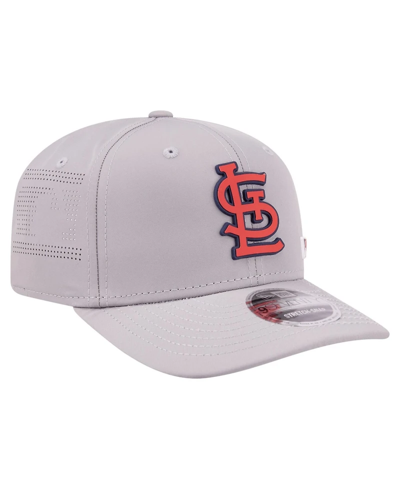 New Era Men's Gray St. Louis Cardinals Laser Perforated 9SEVENTY Adjustable Hat