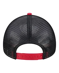 New Era Big Boys and Girls White, Red Cincinnati Reds Food A-Frame 9FORTY Trucker Adjustable Hat