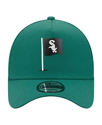 New Era Men's Green Chicago White Sox Pin Seeker 9FORTY A-Frame Adjustable Hat