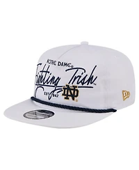 New Era Men's White Notre Dame Fighting Irish Team Rope 19TWENTY Adjustable Hat
