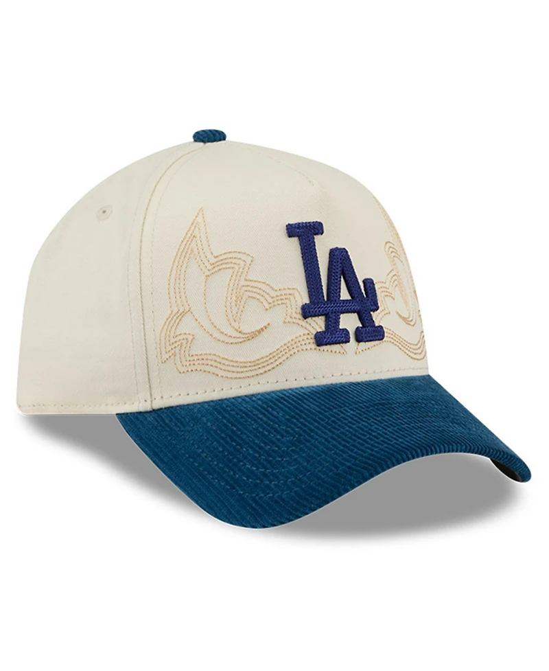 New Era Men's Stone Los Angeles Dodgers Western Stitch 9FORTY A-Frame Adjustable Hat