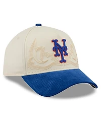 New Era Men's Stone New York Mets Western Stitch 9FORTY A-Frame Adjustable Hat
