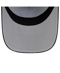 New Era Men's Black Detroit Tigers Side Script 9FORTY A-Frame Trucker Adjustable Hat