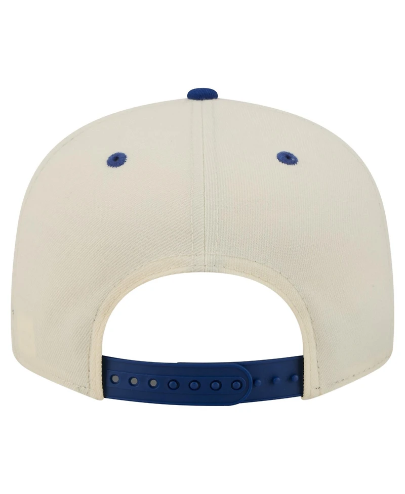 New Era Men's Cream Chicago Cubs Oversized Slogan 9FIFTY Snapback Hat