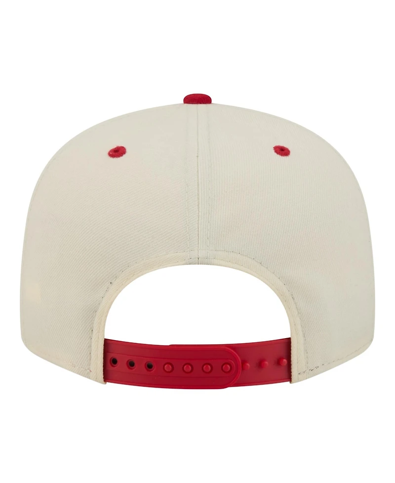New Era Men's Cream St. Louis Cardinals Oversized Slogan 9FIFTY Snapback Hat