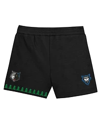 Mitchell & Ness Preschool Two-Pack Kevin Garnett Black Minnesota Timberwolves Play by Place T-Shirt and Shorts Set
