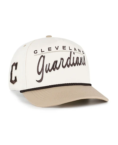 '47 Brand Men's Natural, Tan Cleveland Guardians Neutral Terrain Hitch Rope Adjustable Hat