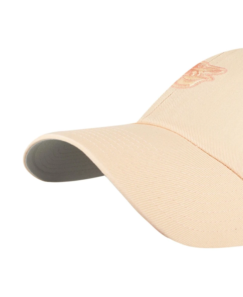 '47 Brand Men's and Women's Orange Baltimore Orioles Pastel Clean Up Adjustable Hat