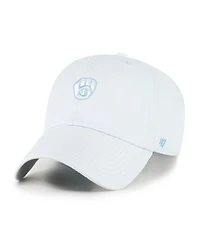 47 Brand Men's and Women's Light Milwaukee Brewers Pastel Clean Up Adjustable Hat