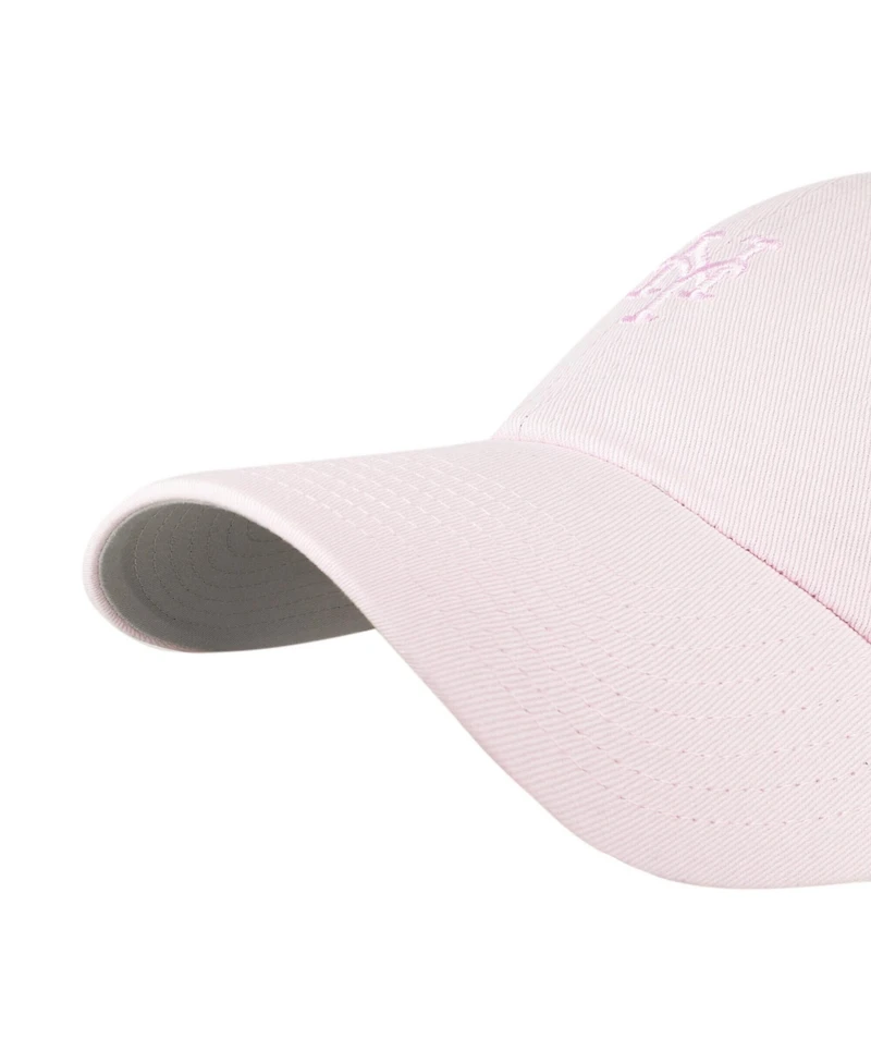 '47 Brand Men's and Women's Light Pink New York Mets Pastel Clean Up Adjustable Hat