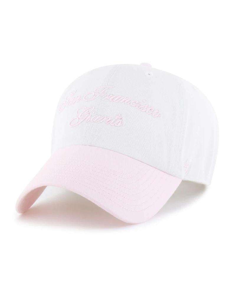 '47 Brand Women's White, Pink San Francisco Giants Gelato Two-Tone Clean Up Adjustable Hat