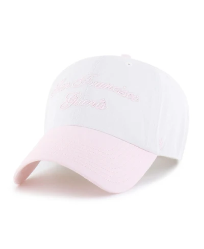 '47 Brand Women's White, Pink San Francisco Giants Gelato Two-Tone Clean Up Adjustable Hat