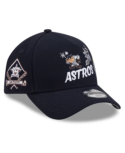 New Era Big Boys and Girls Navy Houston Astros Looney Tunes A-Frame 9FORTY Adjustable Hat