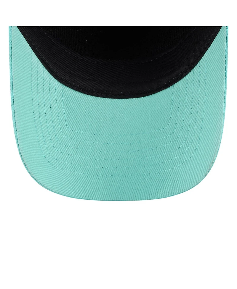 New Era Men's and Women's Black, Mint New York Liberty Wnba Tip-Off 2026 Metal Badge A-Frame 9FORTY Adjustable Hat