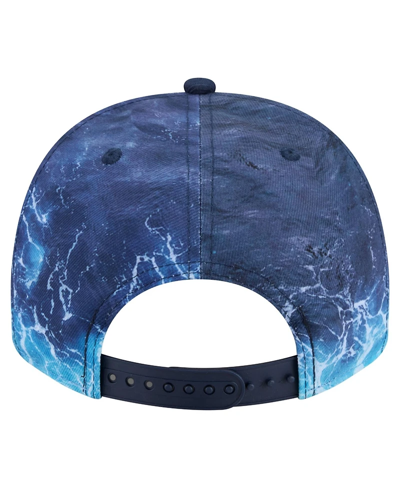 New Era Men's Light Blue Los Angeles Dodgers Deep Water Pre-Curved 9FIFTY A-Frame Snapback Hat