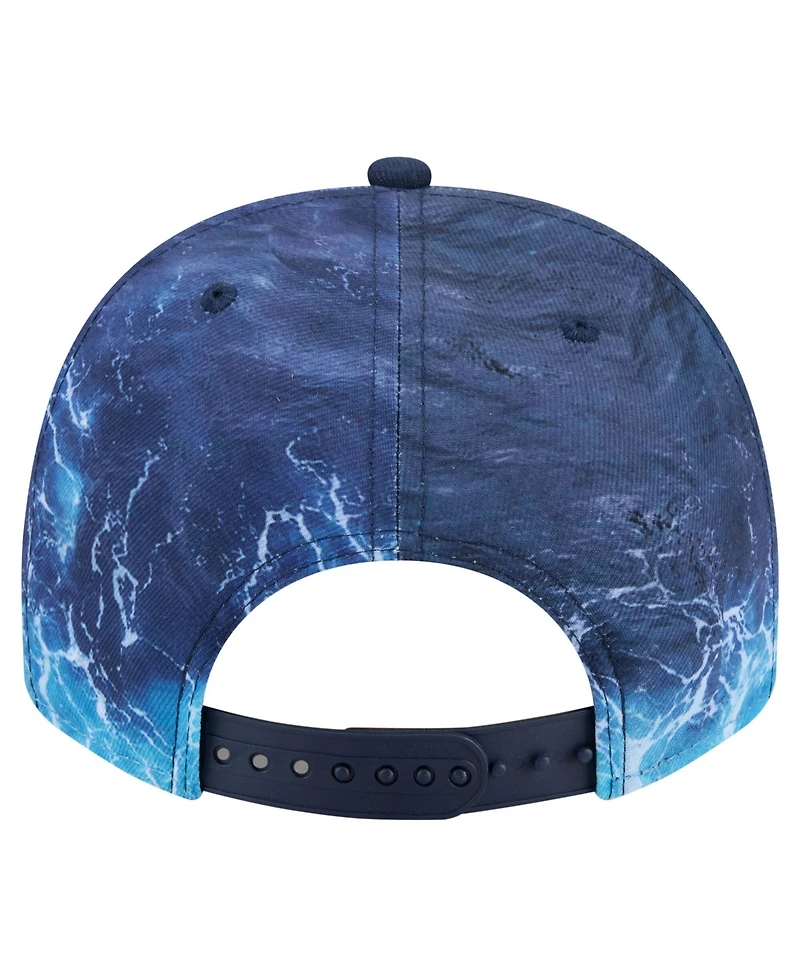 New Era Men's Light Blue San Francisco Giants Deep Water Pre-Curved 9FIFTY A-Frame Snapback Hat