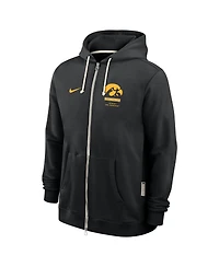 Nike Men's Black Iowa Hawkeyes 2026 Sideline Standard Issue Dri-fit Full-Zip Hoodie