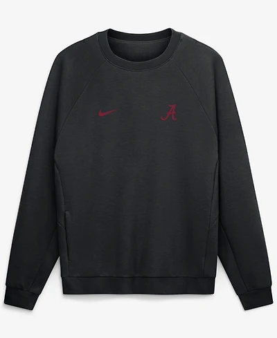 Nike Men's Black Alabama Crimson Tide Premium Performance Raglan Dri-fit Sweatshirt