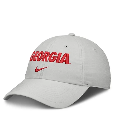 Nike Men's and Women's Gray Georgia Bulldogs 2026 On-Field Gameday Club Adjustable Hat