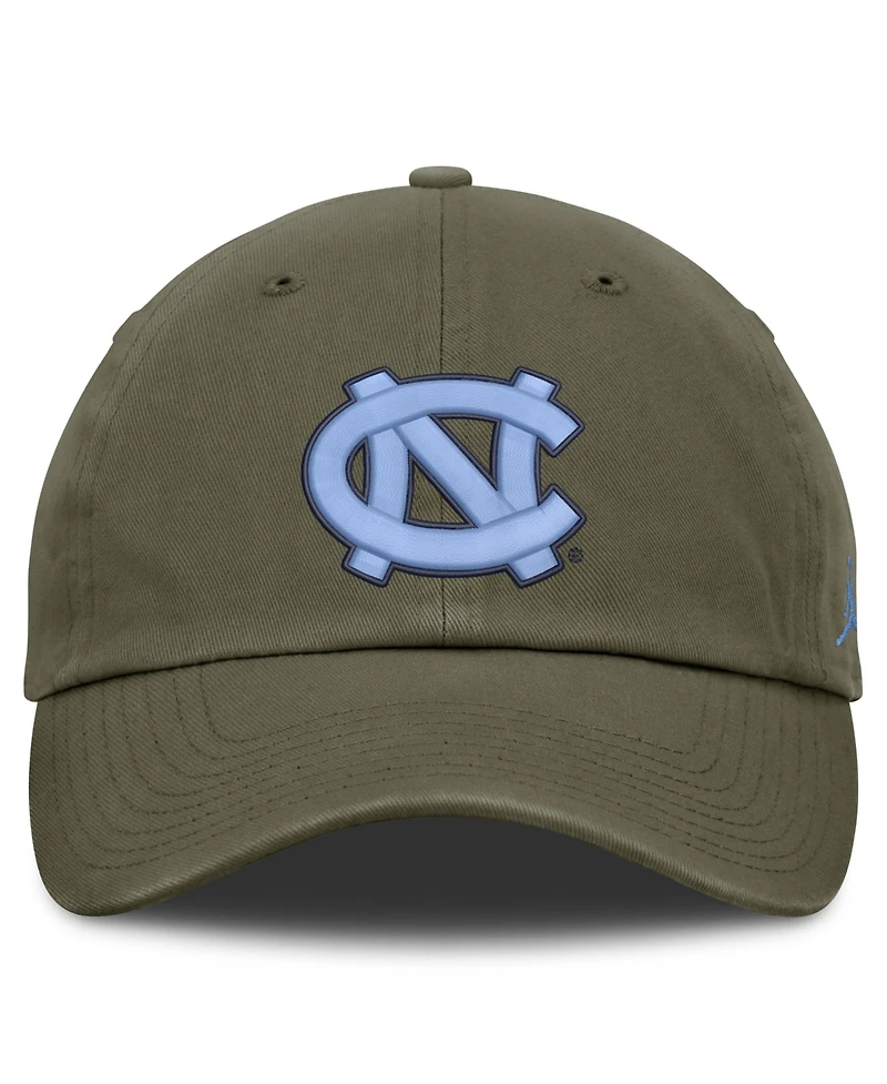 Jordan Men's and Women's Olive North Carolina Tar Heels Primetime Club Adjustable Hat