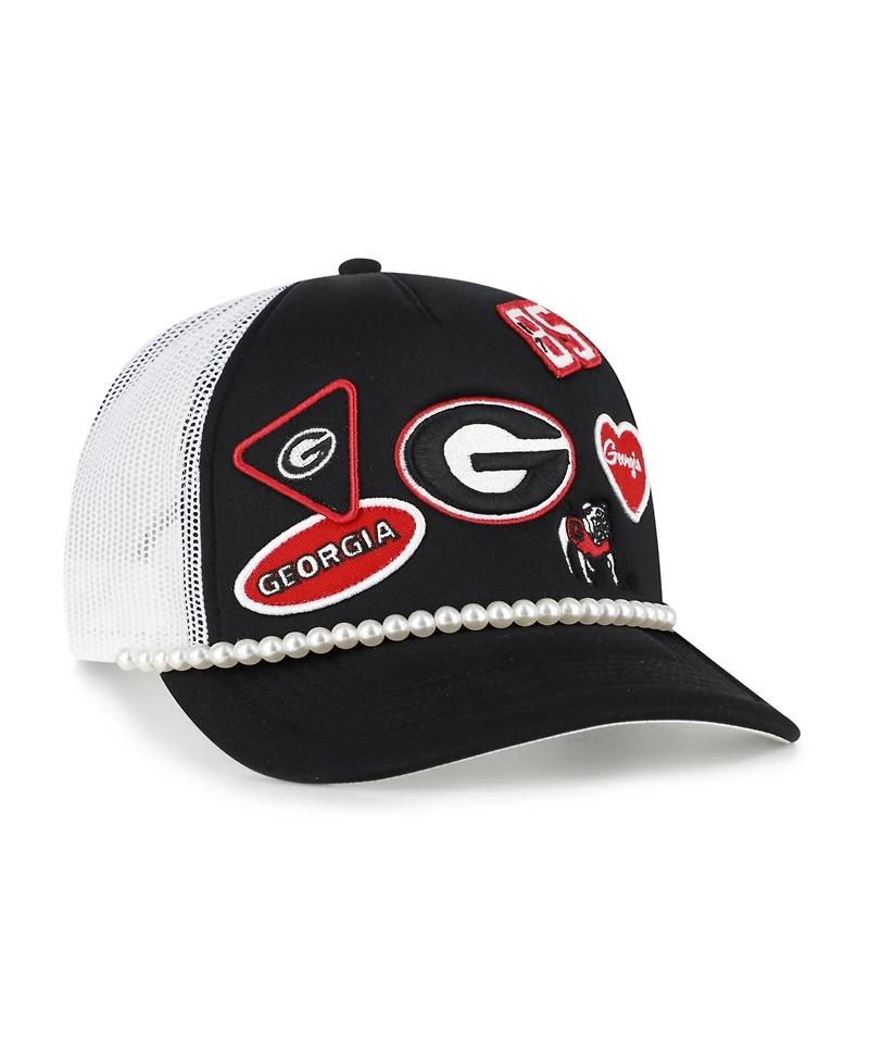 '47 Brand Men's Black, White Georgia Bulldogs Rally On Hitch Adjustable Hat