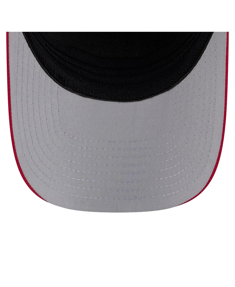 New Era Men's Navy, Red Cleveland Guardians Rope M-Crown A-Frame 39THIRTY Flex Hat