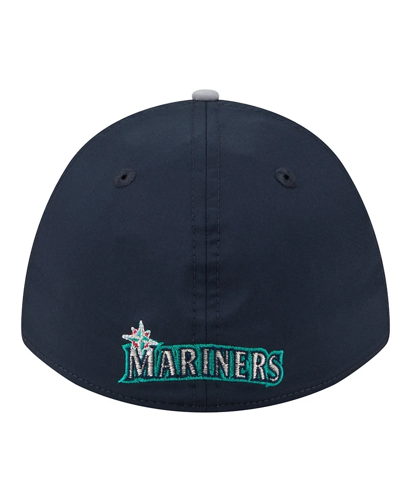 New Era Men's Navy, Gray Seattle Mariners Rope M-Crown A-Frame 39THIRTY Flex Hat